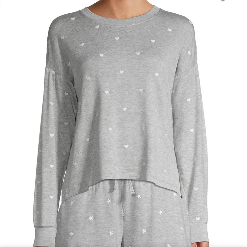 Splendid Heart Embroidered Pullover Sweater